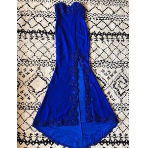 svelte maxi dress cobalt